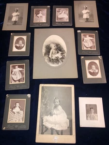 Antique Victorian Americana Children Photos Adorable 12 Photos - Picture 1 of 20