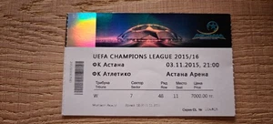 Ticket 2015 Astana vs. Atletico Madrid Champions League 25871 - Picture 1 of 1