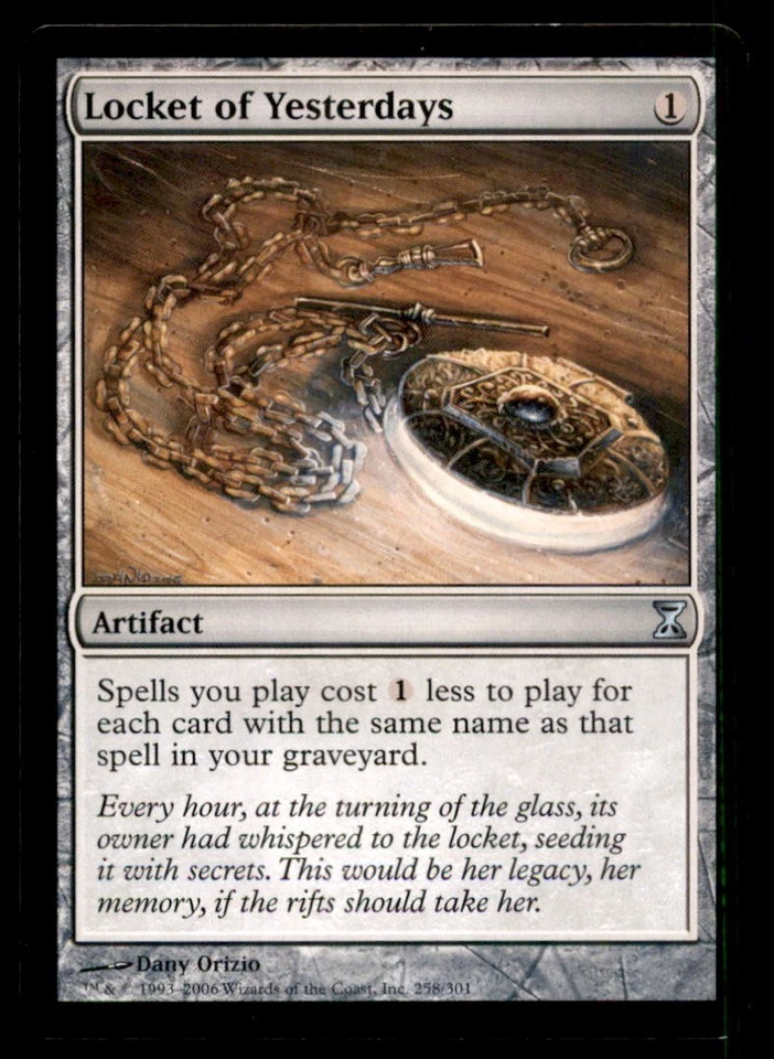 MTG Locket of Yesterdays LP Light Play Time Spiral [5248] - Image 1 of 1
