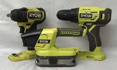 Ryobi ONE+ 18V Tool Combo Kit ( Drill/Driver, Impact Wrench, And Flashlight) - Image 1 of 4