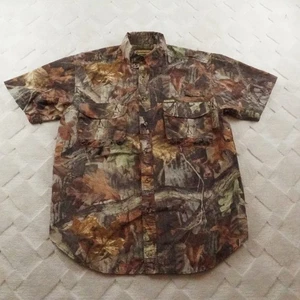 Remington Hunting Button Up Shirt Mens Medium Vented Outdoors Camouflage - Picture 1 of 12
