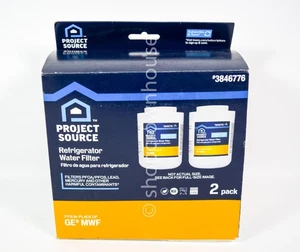 Project Source #3846776 Refrigerator Water Filter fits GE MWF 2 pack - Picture 1 of 4
