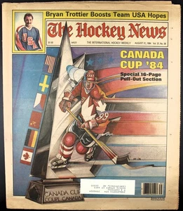 THE HOCKEY NEWS - 31 Aug 1984 - Feat: Canada Cup 1984 - **READ DESC** - Picture 1 of 1