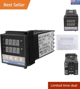 Precision Digital PID REX-C100 Temperature Controller Set with K Thermocouple - Picture 1 of 11
