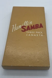 Vintage Hamilton SAMBA 3 pack Canasta Playing Cards 2 of 3 pks sealed MCM design - Picture 1 of 9