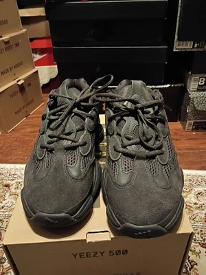Size 9 - adidas Yeezy 500 Low Utility Black - Image 1 of 4