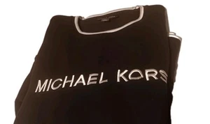 Michael Kors Sweatshirt Herren XL schwarz geprägt Pullover Rundhals Pullover - Bild 1 von 3