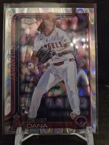 1016349 - 2025 Topps Chrome Ray Wave rifrattore Caden Dana Rookie RC Angels - Foto 1 di 2