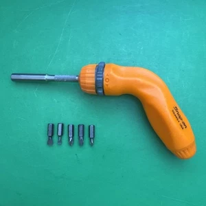 Snap-on Ratcheting Pistol Grip Offset Screwdriver Orange SSDMRE4 - Picture 1 of 13