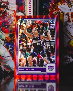 2023-24 Panin Premium Stock #58 Jalen Slawson Red Seismic Prizm /199 Rookie - Picture 1 of 2