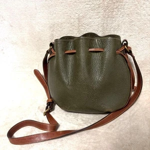 Coach Sheridan Collection Bucket Bag grün Leder Kordelzug Vintage gebraucht - Bild 1 von 9