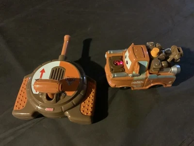 GeoTrax Train RC MATER Remote Control Disney Cars Tow Mater Truck - Image 1 of 4