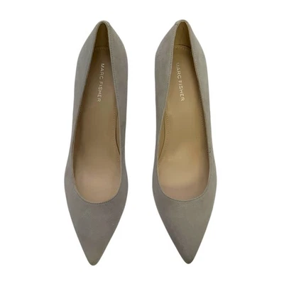 Marc Fisher Claire Pump Gris Claro Gamuza EE. UU. Mujer 10M Foto 1 de 4