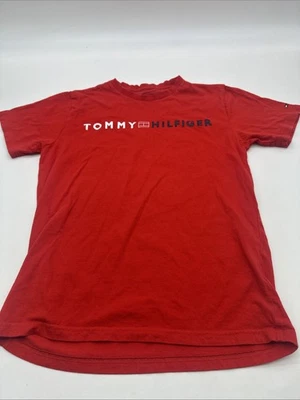 Tommy Hilfiger Camiseta Juvenil Niño Grande Deletrear Logo Rojo ..#32699 Foto 1 de 4
