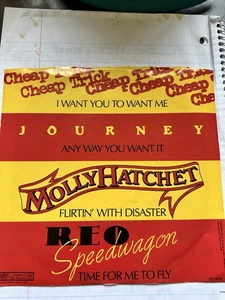 Rare Nestle Promo Rock Mini Album 7" w/PS JOURNEY REO Molly Hatchet Cheap Trick - Picture 1 of 5