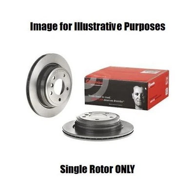 Rotor de freno de disco Brembo 09-B338-21 - Premium recubierto de UV trasero para BMW 325xi 2006 Foto 1 de 3