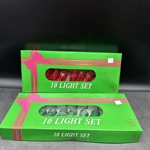LUCES DE CHILE - Juego de 10 luces. Lote De Dos 1- Verde 1 - Rojo Nuevo En Caja - Imagen 1 de 14