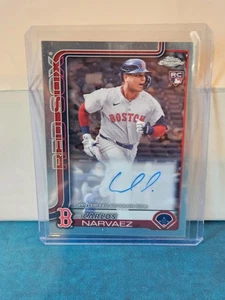 2025 Topps Chrome #RA-CAN Carlos Narvaez RC Auto Boston Red Sox - Picture 1 of 2