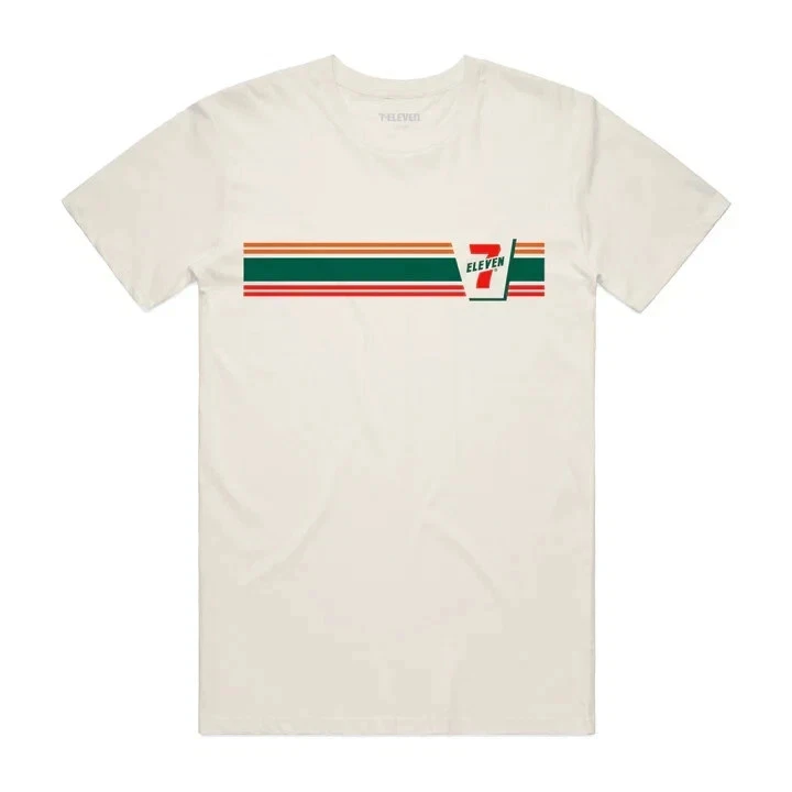 Camiseta 7-Eleven 7-11 Retro Rayas Logo - XL - Talla Extra Grande NUEVA Foto 1 de 1