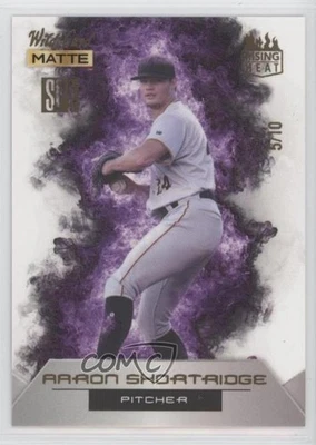 2022 Wild Card Matte SP Exclusive White Background - Purple /10 Aaron Shortridge - Image 1 of 2