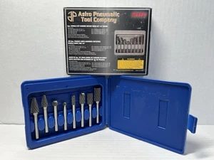 ASTRO PNEUMATIC 8PC ROTARY BURR SET IN CASE 2181 - Picture 1 of 3