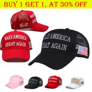 Official Donald Trump 45-47 MAGA Hat - Make America Great Again Slogan HOT - Picture 1 of 16
