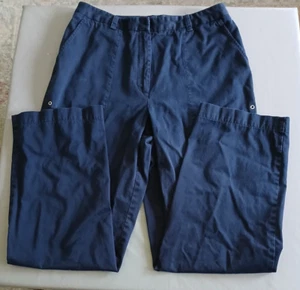 Liz Claiborne Lizsport Navy Pants Women Size: 12 Pockets Straight Leg VTG. - Picture 1 of 6
