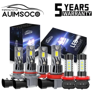 For Mitsubishi Montero Sport 2005-2015 Xenon White LED Headlight Fog Light Bulbs - Picture 1 of 16