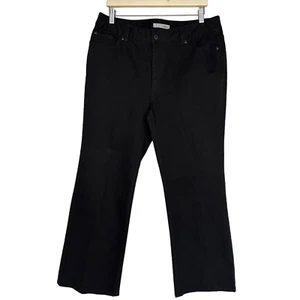 Chicos Platinum Black High-Rise Straight Jeans Größe 2,5 / US 14 Short - Bild 1 von 8