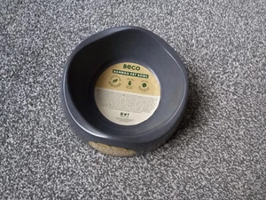 Beco Sustainable Bamboo Pet Bowl for Dogs, Cats Grey Medium - Picture 1 of 3