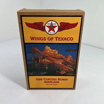 Wings Texaco 1929 Curtiss Robin Airplane Model Mint 6th In Series New Aviation  - Image 1 of 2