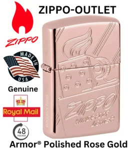 Brand New ZIPPO Lighter ROSE GOLD Armor® SCRIPT COLLECTABLE Ltd 17,500 Worldwide - Picture 1 of 21