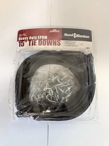 HAUL-MASTER 15 IN. HEAVY DUTY EPDM TIE DOWN SET, 20 PC. NEW - Picture 1 of 5