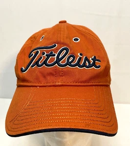 New Era Titleist Golf hat cap 6 1/2" strap back burnt orange - Picture 1 of 7