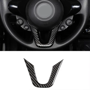 For Benz Smart Fortwo 16-20 Steering Wheel V Frame Trim Sticker Real Soft Carbon - Picture 1 of 12