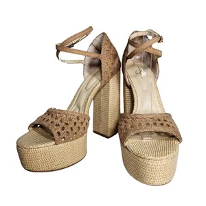 Jessica Simpson Aditi Peep-Toe Platform High Heel  Sandals Shoes Size 10 M  - Picture 1 of 10