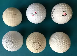 Lotto (6) McIntyre Golf Co Vintage Riproduzione Logo Palline Flash Victor Volantino Bianco ++ - Foto 1 di 4