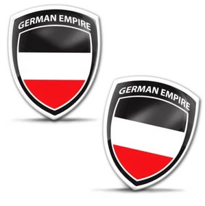 2 x Auto Aufkleber Motorrad Fahrrad Helm Laptop Deutschland Flagge Germany Fahne - Bild 1 von 9