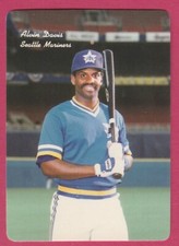 1986 Mothers Cookies # 2 Alvin Davis -- Seattle Mariners 