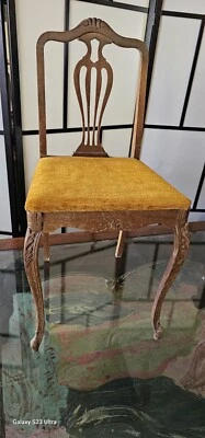 Antique Chair Children Size Beautiful Fair Condition Probably 1920-30s  - Image 1 of 4