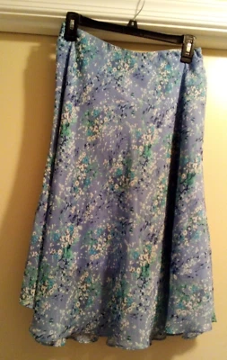 Covington petite light blue floral midi skirt SP - Image 1 of 2