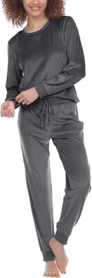NWT Honeydew Women 2 Piece Super Soft Jersey Pajama Set Gray Size XS $65 3C614 — 第 1/4 张图片