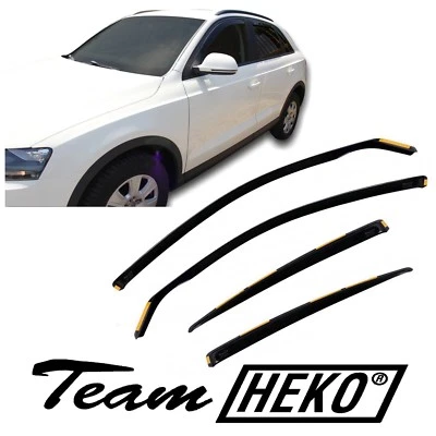 Wind Deflectors HEKO Fits Audi Q3 2011-2018 5 Door 4pc - Image 1 of 4