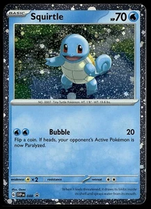 Pokémon Squirtle Scarlet & Violet Black Star Promo 048 Cosmos Holo - NM - Picture 1 of 2