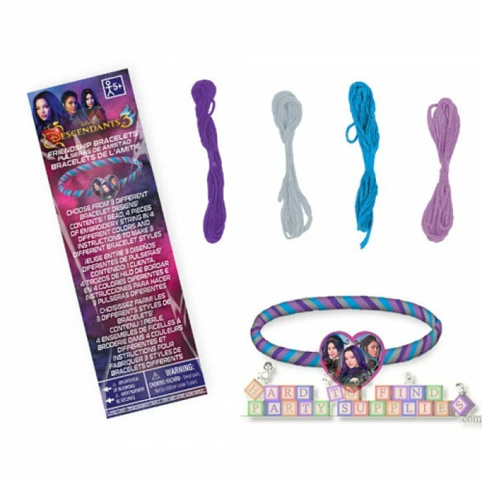 Disney Descendants 3 Makes 8 Friendship Bracelets Kit Birthday Party Amscan