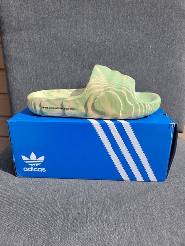 Taglia 6M Adidas Adilette 22 Sandalo Uomo Magic Lime St Desert Sand