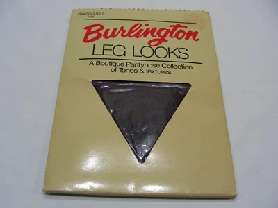 BURLINGTON LEG LOOKS - SWISS DOTS PATTERN - VINTAGE WINE - SMALL SIZE PANTYHOSE! - Image 1 of 2