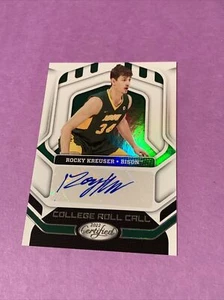 2022-23 Panini Chronicles Certified College Roll Call Autograph Rocky Kreuser - Picture 1 of 2