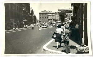 Paisaje de calle y ciudad, Roma Italia 8"" x 5"" de colección B&W década de 1960 - Imagen 1 de 1