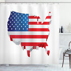 USA Shower Curtain Old Glory Theme Patriotic 3D
